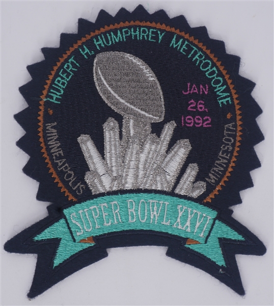 Hubert H. Humphrey Metrodome Super Bowl XXVI Patch