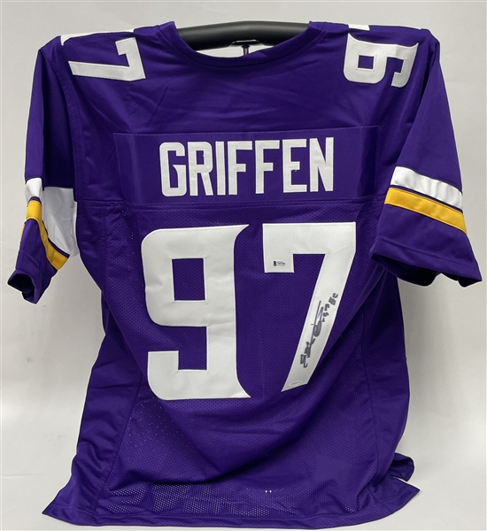 Everson Griffen Autographed Minnesota Vikings Replica Jersey Beckett