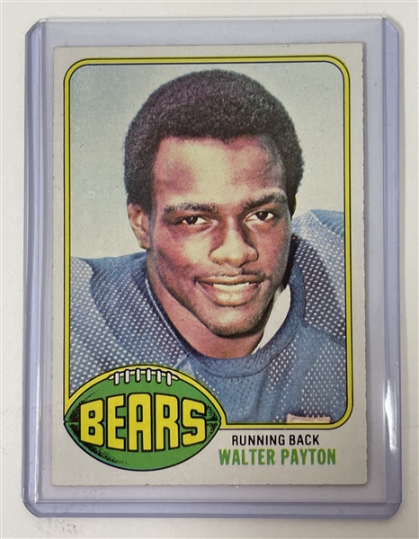Walter Payton 1976 Topps #148 Chicago Bears Rookie Card