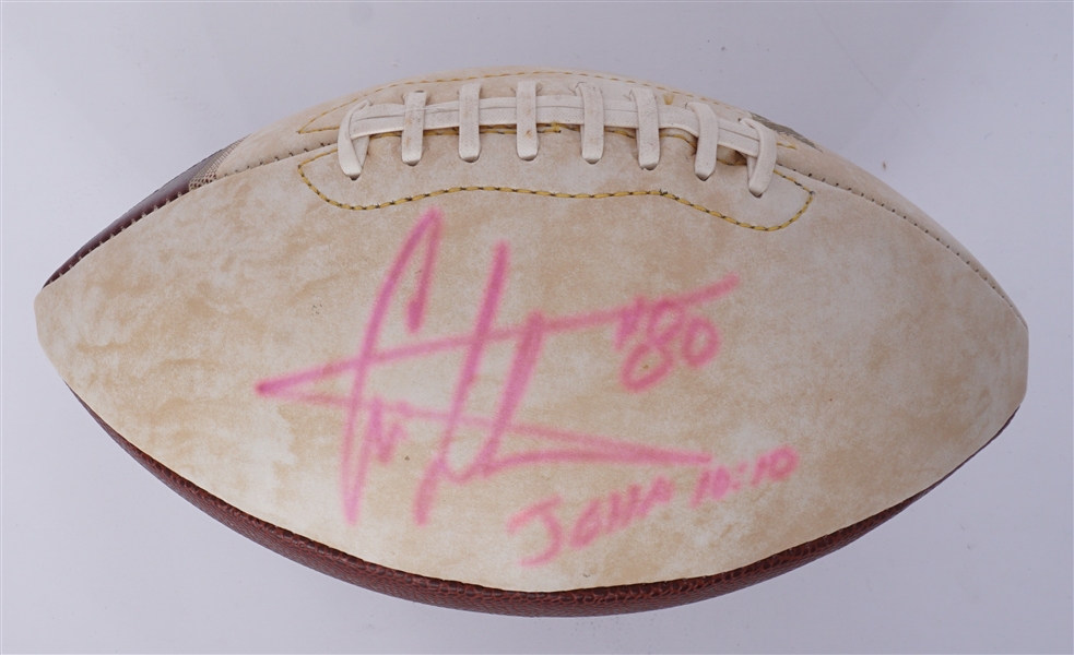 Cris Carter Autographed & Inscribed Minnesota Vikings Football Beckett