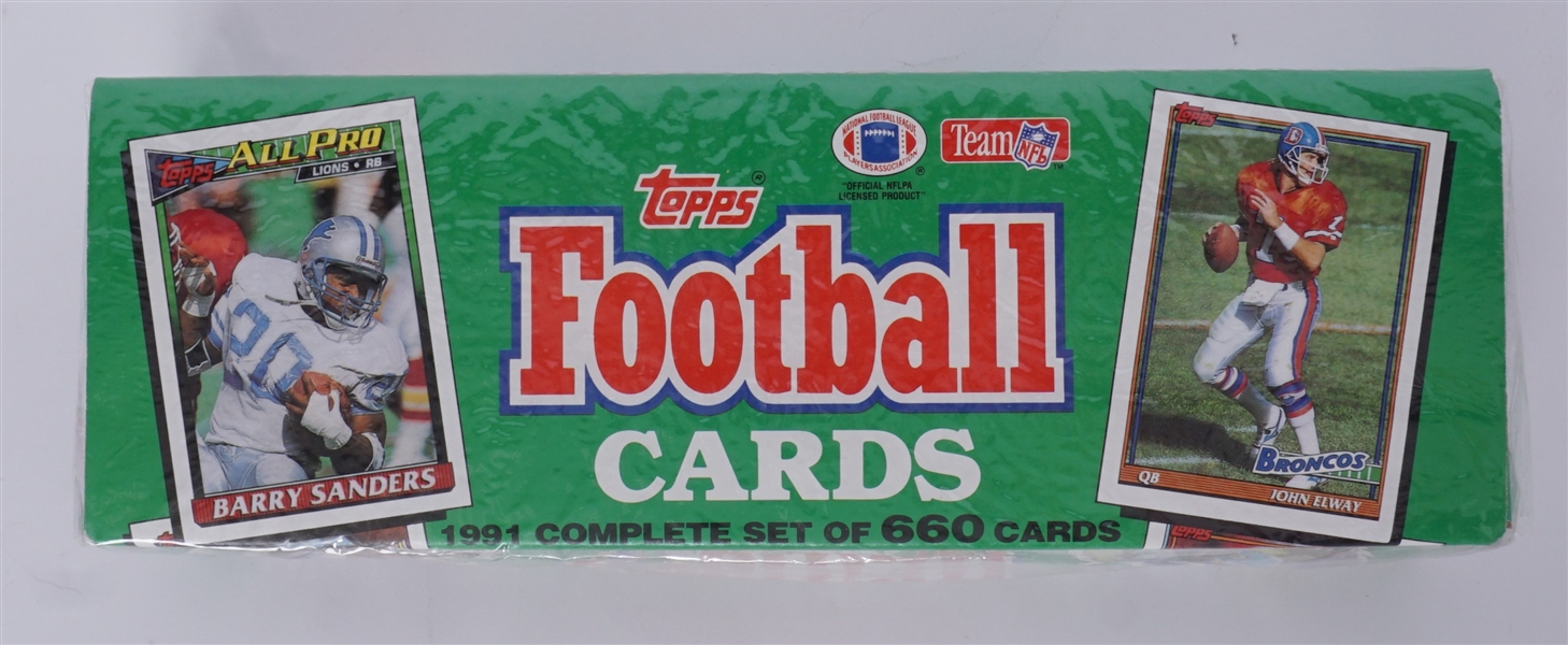 Unopened 1991 Topps Complete Football Card Set