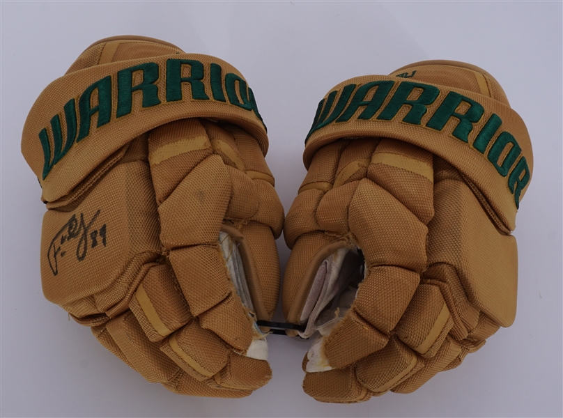 Frederick Gaudreau Game Used & Autographed Hockey Gloves w/ Team Provenance