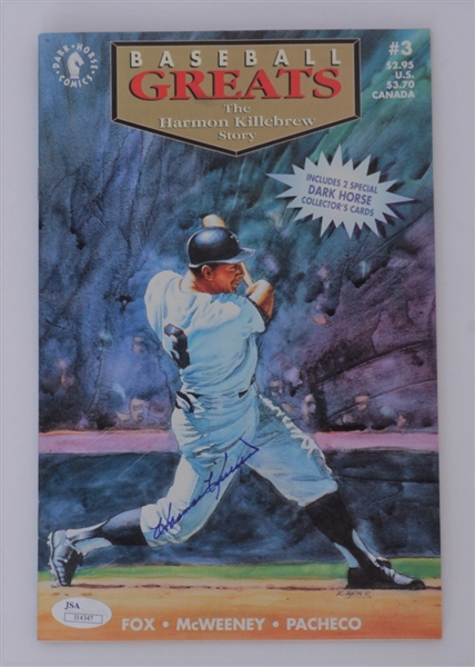 Harmon Killebrew Autographed "Baseball Greats" Story JSA