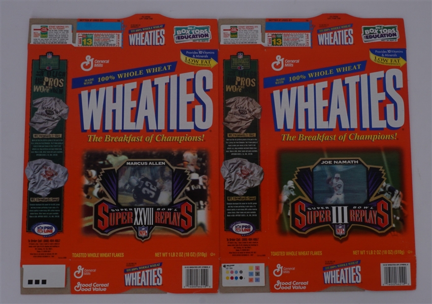 Lot of 13 NFL Wheaties Boxes 