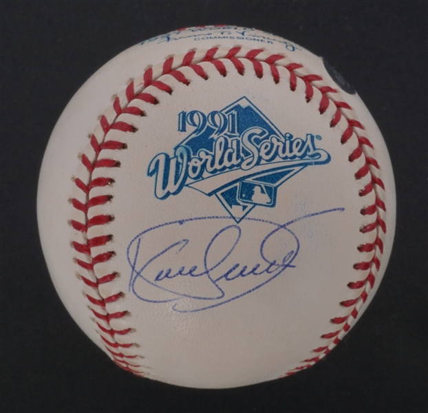Kirby Puckett Autographed 1991 World Series Baseball
