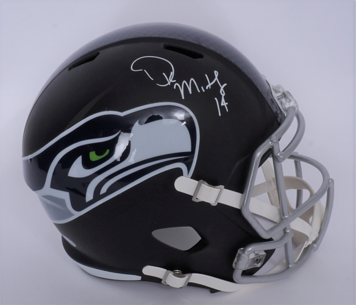 DK Metcalf Autographed Seattle Seahawks Full Size Replica Helmet Beckett