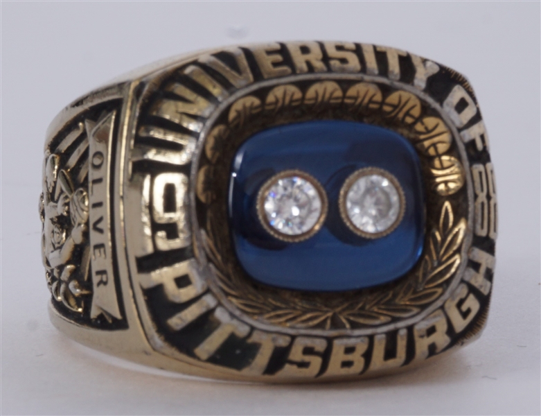 Pittsburgh Panthers 1988 Big East Basketball Champions Non Gold Staff Ring