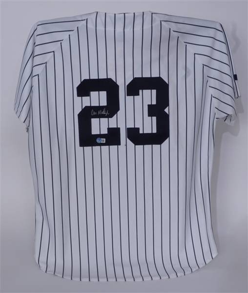 Don Mattingly Autographed New York Yankees Jersey Beckett