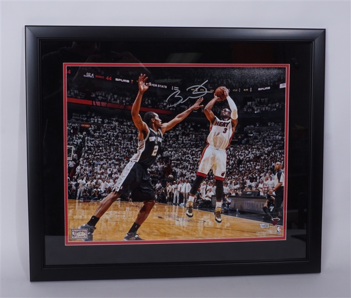 Dwyane Wade Autographed & Framed NBA Finals 16x20 Photo