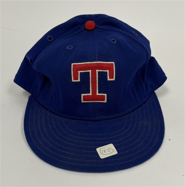 Tom Robson 1989 Texas Rangers Game Used Hat