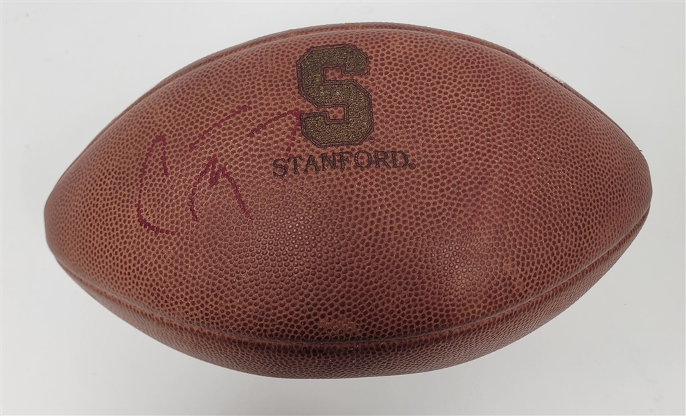 Christian McCaffrey Autographed Stanford Football Beckett