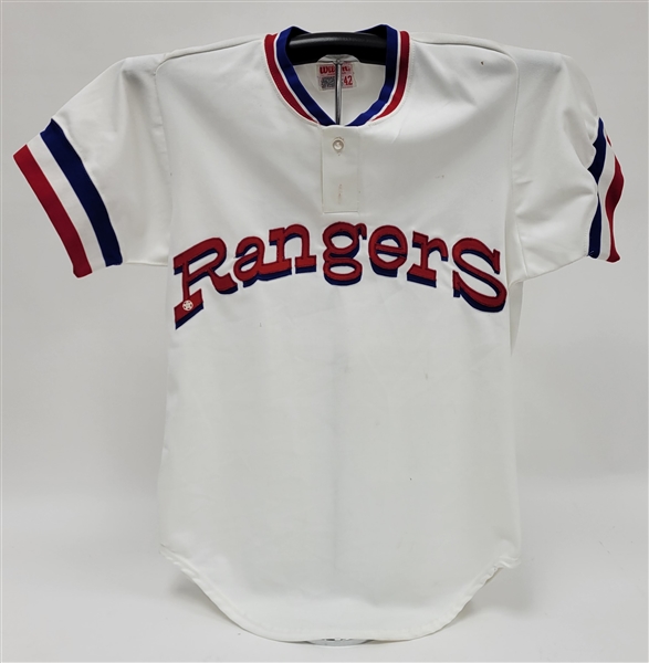 1983 Mickey Rivers Texas Rangers Game Model Jersey Acquired Directly From Wilson Rep