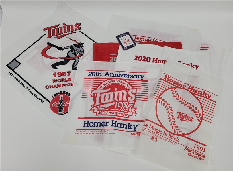 Collection of Minnesota Twins Homer Hankies