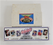 1991 Upper Deck Baseball Complete Set & Topps Stadium Club 1 Complete Set