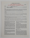 Bert Blyleven 1976 Minnesota Twins Original Players Contract w/Blyleven Signed Letter of Provenance