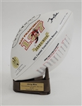 Jerry Rice Autographed Football w/ Commemorative Kicking Tee
