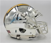 LaDanian Tomlinson Autographed San Diego Chargers Full Size Schutt Authentic Chrome Helmet JSA