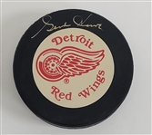 Gordie Howe Autographed Detroit Red Wings Hockey Puck UDA