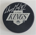 Wayne Gretzky Autographed Los Angeles Kings Hockey Puck UDA