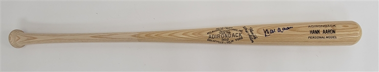 Hank Aaron Autographed Adirondack Bat PSA/DNA
