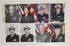 Lot of 54 Generals & Admirals Autographed 8x10 Photos w/ Letter of Provenance
