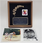 1989 Bert Blyleven California Angels Owners Trophy Award and (2) Signed Photos w/Blyleven Signed Letter of Provenance