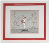 Bert Blyleven ‘Baseball Bugs’ Bunny Friz Freleng Limited Edition Cel Art Signed Rare w/Blyleven Signed Letter of Provenance