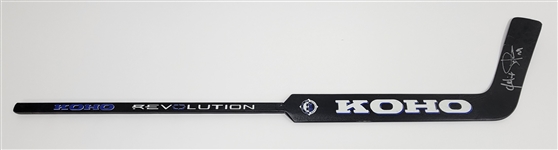 Felix Potvin Game Used & Autographed Hockey Stick