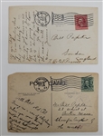 Lot of 2 Postcards Addressed to Billy Papke 