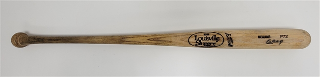 Cal Ripken Jr. c. 1990 Baltimore Orioles BP Used Bat w/ PSA/DNA Taube & Cal Ripken Jr. Collection Signed LOA