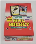 Full 1991 Score Hockey Wax Box w/ Unopened Packs