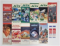 Lot of 11 Vintage NFL Yearbooks & Media Guides