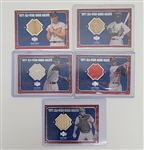 Lot of (5) 2001 Upper Deck 1971 All-Star Game Salute Game Used Bat Cards