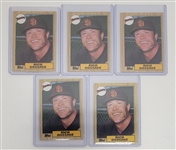 Lot of (5) 1987 Topps Rich Gossage Cards