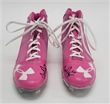 Trevor Plouffe 2013 Game Used & Autographed Mothers Day Cleats MLB
