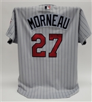 Justin Morneau 2003 Minnesota Twins Game Used & Autographed Rookie Year Jersey  