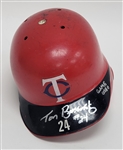 Tom Brunansky Minnesota Twins Game Used & Autographed Batting Helmet