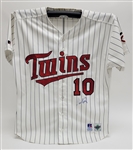Tom Kelly 1996 Minnesota Twins Game Used & Autographed Jersey