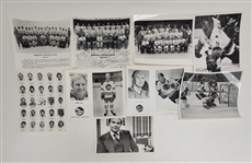Lot of 9 Vintage Hockey Photos w/ Minnesota Fighting Saints & Bobby Hull WHA