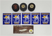 Minnesota Fighting Saints Game Pucks & Stickers
