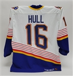 Brett Hull St. Louis Blues Authentic Jersey w/ Fight Strap