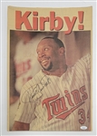 Kirby Puckett Autographed 1991 World Series Pioneer Press Newspaper JSA