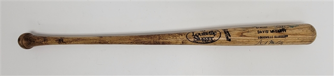 David McCarty 1993 Minnesota Twins Game Used & Autographed Bat