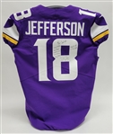 Justin Jefferson 2020 Minnesota Vikings Game Issued & Autographed Rookie Year Jersey w/ Beckett LOA