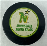 Minnesota North Stars c. 1980s Game Used Hockey Puck
