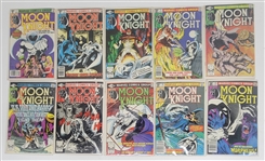 "Moon Knight" Vintage Comic Book Collection (10)