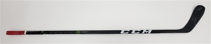 Zach Parise Minnesota Wild Game Used & Autographed Hockey Stick w/ Wild LOA