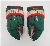 Mikko Koivu Minnesota Wild Game Used & Autographed Gloves w/ Wild LOA