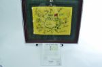 2001 Masters Signed & Framed Golf Pin Flag