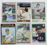 Lot of 17 Autographed Baseball Cards
